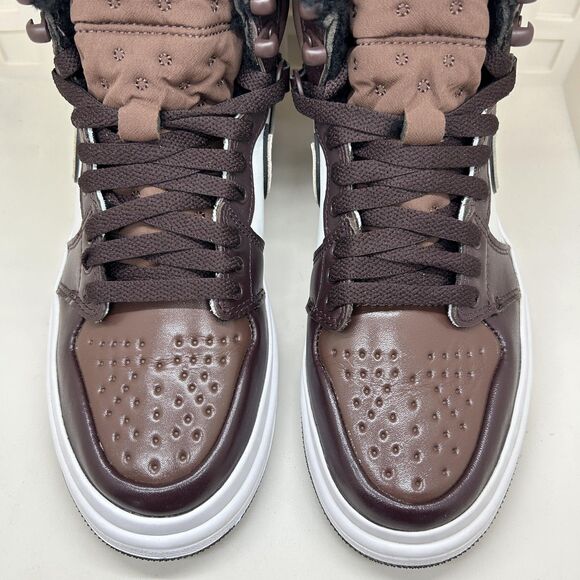 Nike Air Jordan 1 Mid SE Shoes Youth Size 6.5Y Brown Sherpa Fleece DC7723-200 - Picture 3 of 14